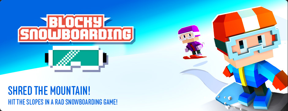Blocky Snowboarding